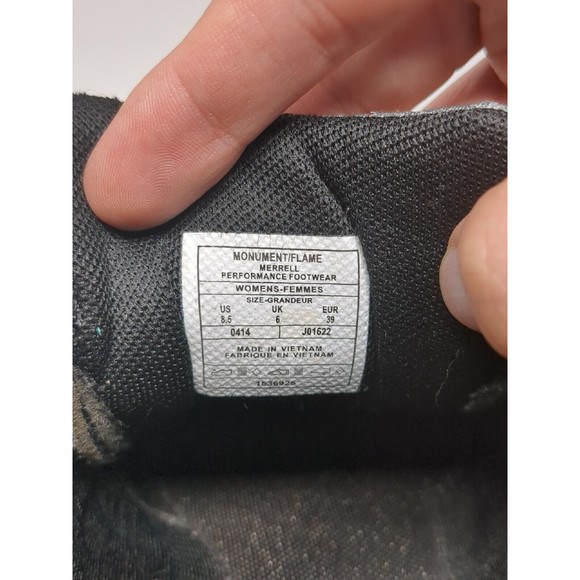 Merrel Womens Bare Foot‎ Access Trail Shoes Running Gray Orange Size 8.5 J01622 - Picture 9 of 10